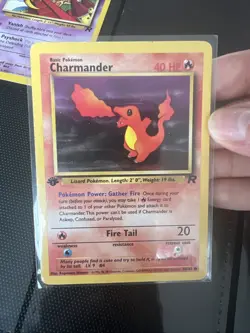 Pokemon TCG Charmander 50/82 Team Rocket 1st Edition Card - Image 1