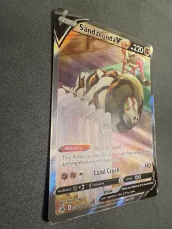Sandaconda V 252/264 ALT ART Fusion Strike HOLO NM Pokemon Card - Image 4