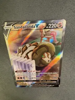 Sandaconda V 252/264 ALT ART Fusion Strike HOLO NM Pokemon Card - Image 5