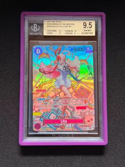 One Piece Card Game Uta SP OP02-120 BGS 9.5 Beckett Slab - Image 1