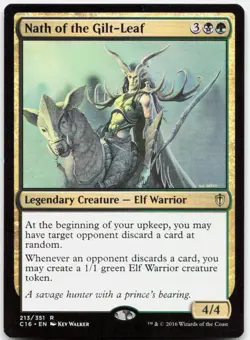 Nath of the Gilt-Leaf 213 Rare Commander 2016 Magic: The Gathering LP - Image 1
