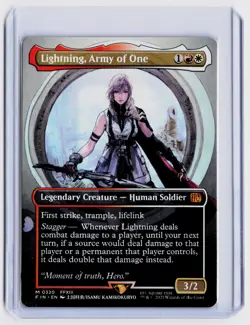 Lightning, Army of One (0320) (Borderless) M Normal FINAL FANTASY FIN NM - Image 1
