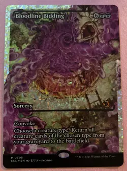 Bloodline Bidding (Showcase) (Fracture Foil) Lorwyn Eclipsed FOIL - Image 1