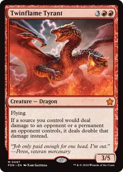 MTG Twinflame Tyrant [Foundations] Near Mint Magic - Image 1