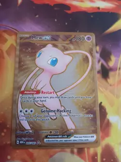 Pokemon TCG Scarlet & Violet 151 Gold Mew UPC Promo Metal Card 205/165 - Image 1