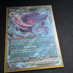 Gengar ex 104/162 SV05 Temporal Forces Full Art Holo Double Rare Eng HP310 - Image 1