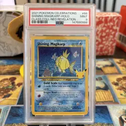Pokemon TCG Celebrations Classic Collection Shining Magikarp 66/64 Holo PSA 9 - Image 1