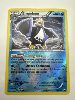 Pokemon Card Emploleon 29/108 Dark Explorers Rare Rev Holo - Image 1