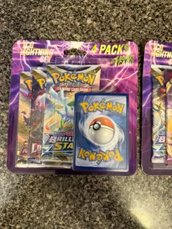 Lot of 2- Pokemon TCG Lightning Set. (8 Booster Packs With 2 Additional Cards) - Image 2