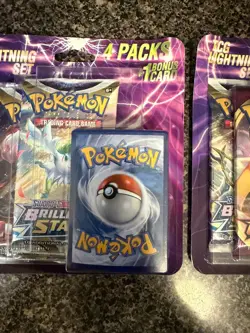 Lot of 2- Pokemon TCG Lightning Set. (8 Booster Packs With 2 Additional Cards) - Image 4