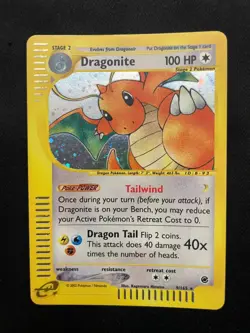 Expedition Base Set 9/165 Dragonite Rare Holo Card Pokemon TCG - Image 1