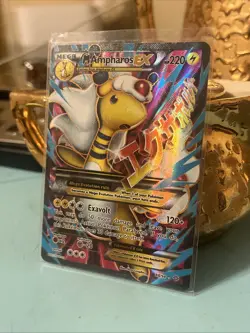 Pokemon M Ampharos 88/98 XY Ancient Origins Ultra Rare Full Art Holo - Image 3