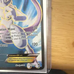 Pokemon XY BREAKthrough Mewtwo EX Full Art Holo Ultra Rare #157/162 English - Image 3