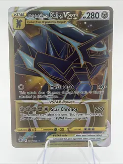 Origin Forme Dialga VSTAR 210/189 Astral Radiance Secret Rare Pokemon TCG Card - Image 1
