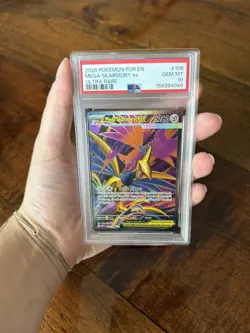 Pokemon TCG Holo Ultra Rare Full Art Mega Skarmory PSA 10 - Image 4
