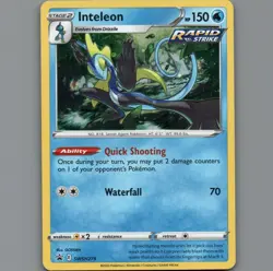 Pokemon TCG - SWSH279 Inteleon Black Star Promo Holo Rare - Image 1