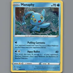 Pokemon Card - Manaphy SWSH275 Cosmic Holo Promo - Image 1