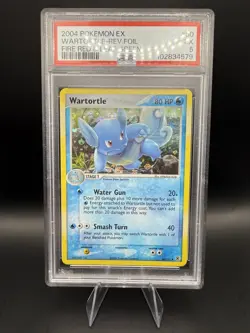 Pokemon 2004 EX FireRed & LeafGreen Wartortle 50/112 Reverse Holo Foil PSA 5 - Image 1