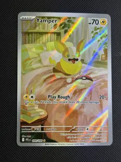 Pokemon TCG Yamper 099/094 Me02 Phantasmal Flames Illus Rare Holo EN - Image 1