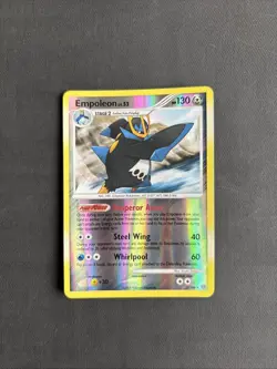 Pokemon TCG Empoleon 2/100 Stormfront Reverse Holo Holo Rare 2008 Nintendo - LP - Image 1