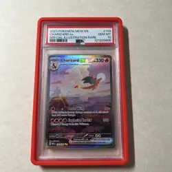 Pokemon 2023 Charizard ex 199/165 PSA 10 SIR Holo SV 151 English - Image 1