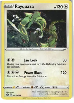 Rayquaza SWSH029 Holo Promo Sword & Shield Promo Pokemon Holo Near Mint - Image 1