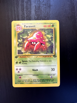 Vintage Parasect 41/64 1st Edition Jungle Set Pokemon Card WOTC | LP - Image 1