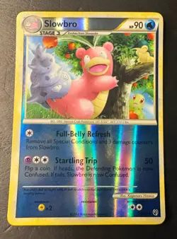 Pokemon Slowbro 38/90 Reverse Holo HGSS Undaunted LP/NM - Image 1