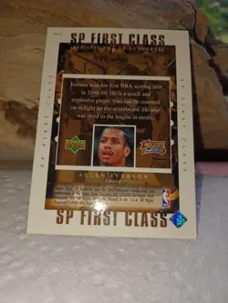 Allen Iverson SP FIRST CLASS Authentic Sixers 1999-2000 card. - Image 4