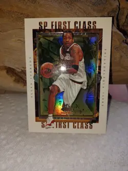 Allen Iverson SP FIRST CLASS Authentic Sixers 1999-2000 card. - Image 5