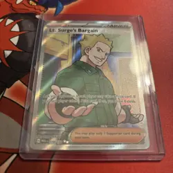 Lt. Surge's Bargain 170/132 Mega Evolution Trainer NM/M Pokemon TCG Card - Image 1