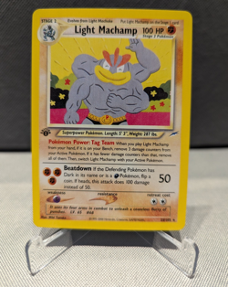 Pokemon TCG Light Machamp 25/105 Neo Destiny 1st Edition 100HP Eng - Image 1