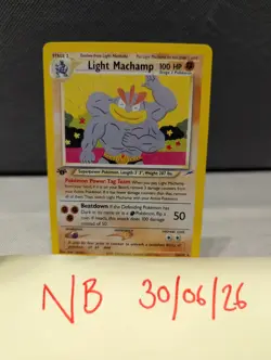 Pokemon TCG Light Machamp 25/105 Neo Destiny 1st Edition 100HP Eng - Image 2