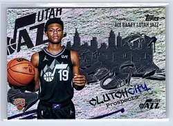 2025 Topps Ace Bailey RC Clutch City Holo Foil #CC-5 Jazz (234U) - Image 1