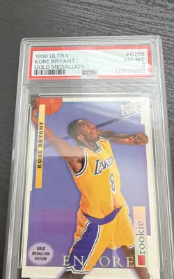 1996-97 Fleer Ultra - Encore Rookies Kobe Bryant #G-266 Gold Medallion Edition - Image 1