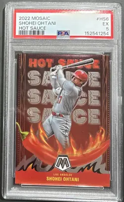 2022 Panini Mosaic Hot - Sauce Shohei Ohtani #HS6 - PSA 5 - Los Angeles - Image 1
