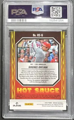 2022 Panini Mosaic Hot - Sauce Shohei Ohtani #HS6 - PSA 5 - Los Angeles - Image 2