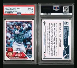 2023 Topps Update Shohei Ohtani All Star Game #ASG-6 Angels PSA 8 Baseball Card - Image 1