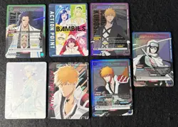 Union Arena English Bleach TYBW Lot of 7 - Ichigo, Rukia, Kenpachi SR & AP Cards - Image 1