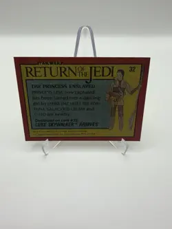 Topps Star Wars Return of the Jedi Base Set The Princess Enslaved #32 1983 - Image 2
