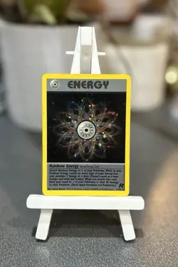 Pokemon TCG Rainbow Energy 17/82 Team Rocket Holo Rare English 2000 WotC - Image 1