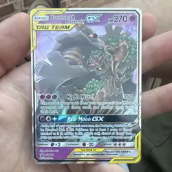 Pokemon TCG Trevenant & Dusknoir GX SM217 Promo TAG TEAM Holo English 270HP - Image 1