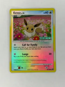 Eevee - [Platinum] 062/100 Burger King Reverse Holo - Image 1