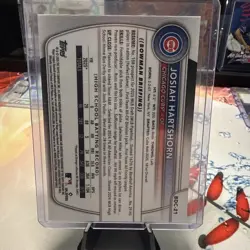 2025 Bowman Draft - Chrome Josiah Hartshorn #BDC-21 Gold Geometric Refractor /50 - Image 2