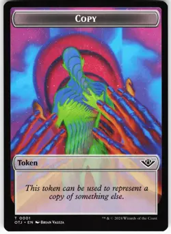 Copy Token T Outlaws of Thunder Junction OTJ Normal 1 MTG NM - Image 1