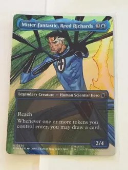 Mister Fantastic, Reed Richards Borderless Marvel Super Heroes Foil 320 - Image 1