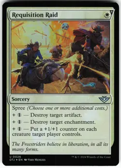 Requisition Raid U Outlaws of Thunder Junction OTJ Foil 26 MTG LP - Image 1
