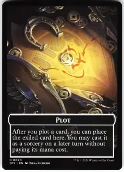 Zombie Rogue // Plot Double-Sided Token T Outlaws of Thunder Junction OTJ Normal - Image 2