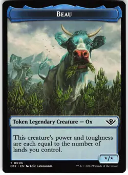 Beau Token T Outlaws of Thunder Junction OTJ Normal 6 MTG NM - Image 1