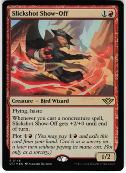 Slickshot Show-Off R Outlaws of Thunder Junction OTJ Foil 146 MTG LP - Image 1